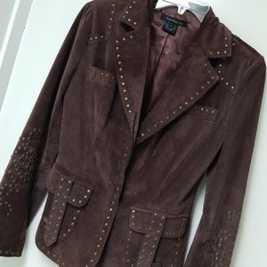 Leather Jacket satin lining sz S